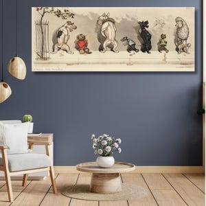 Boris O’Klein-Dirty dogs of Paris Canvas Gallery Wrapped or Framed Giclee Wall Art Print poster,home decor,dog,modern art,animal,XXL Fan Art