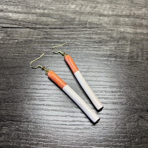 Cigarette Earrings