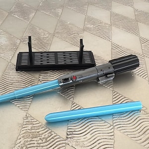 Anakin Luke Skywalker Legacy Lightsaber Pen | Hand-Painted 3D Print Graflex Detail (Display Stand) image 6