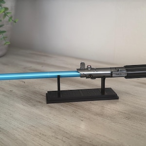 Anakin Luke Skywalker Legacy Lightsaber Pen | Hand-Painted 3D Print Graflex Detail (Display Stand) image 1