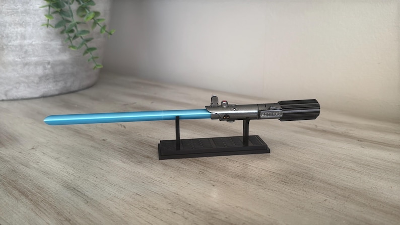 Anakin Luke Skywalker Legacy Lightsaber Pen | Hand-Painted 3D Print Graflex Detail (Display Stand) image 1
