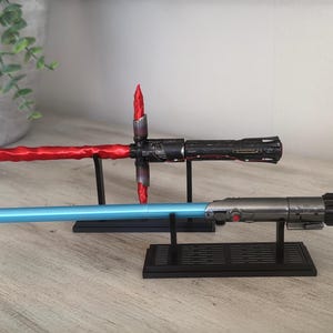 Anakin Luke Skywalker Legacy Lightsaber Pen | Hand-Painted 3D Print Graflex Detail (Display Stand) image 7