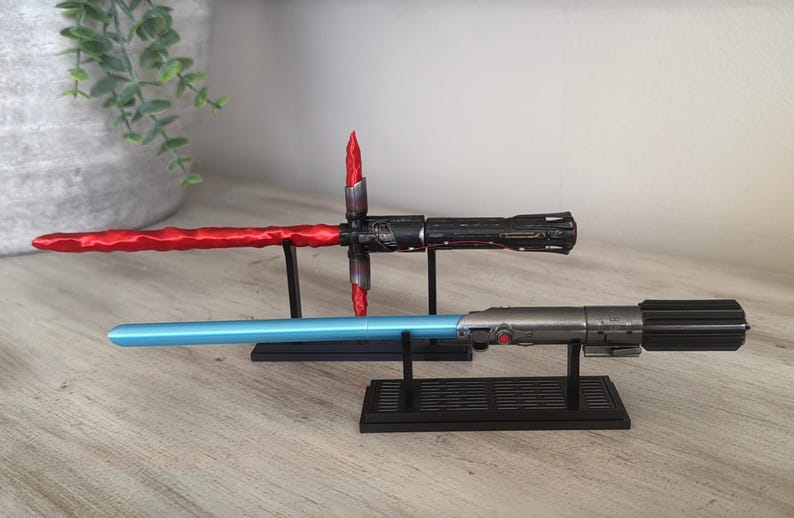 Anakin Luke Skywalker Legacy Lightsaber Pen | Hand-Painted 3D Print Graflex Detail (Display Stand) image 7