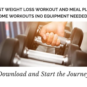 Fast Weight loss workout and Meal Plan