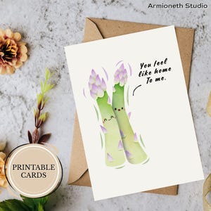 You Feel Like Home to Me – Liebes Karte zum Ausdrucken für Freund, Freundin oder Partner – Emotionaler digitaler Gruß zum Download