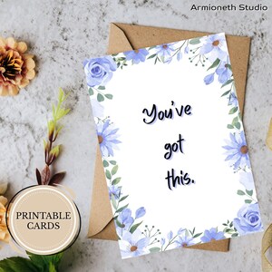 Druckbare Ermutigungskarte - “You've got this.” – Gentle Confidence für Freunde, Studenten oder für sich selbst – Faltbarer digitaler Download