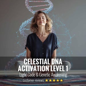 DNA Activation Level 1, Genetic Awakening, Light Code Activation, Personalized Report & Infused Digital Artwork