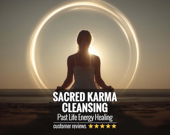 Karma Cleansing, Personalized Report & Infused Digital Artwork | Karmic Pattern Release, Past Life Healing