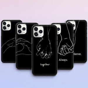 Couple Phone Case Matching Cover For iPhone 16 Pro Max, 15 Pro, 14 Plus, 13, 12, 11 XS, GooglePixel 9 Pro XL, 8 Pro, 7 A, 6