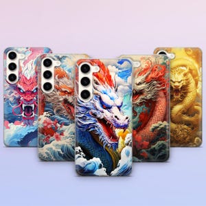 Dragon Phone Case japanischer Drache Cover für Samsung Galaxy S25 Ultra, S24 Plus, S23 FE, S22, S21, S20, A53, A36, A35, A26, A16