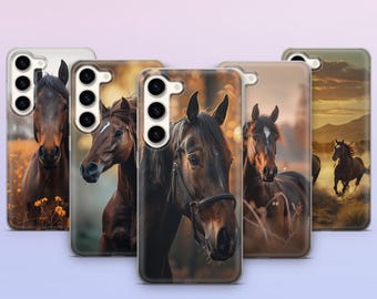 Horse Phone Case Equestrian-Inspired Cover For Samsung Galaxy S25 Ultra, S24 Plus, S23 FE, S22, S21, S20, A53, A36, A35, A26, A16