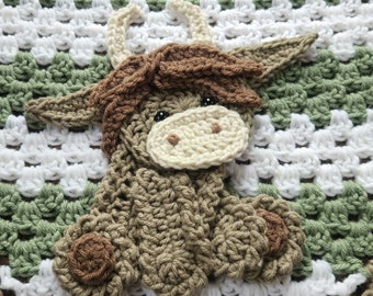 Baby Highland Cow baby blanket lap blanket | free shipping