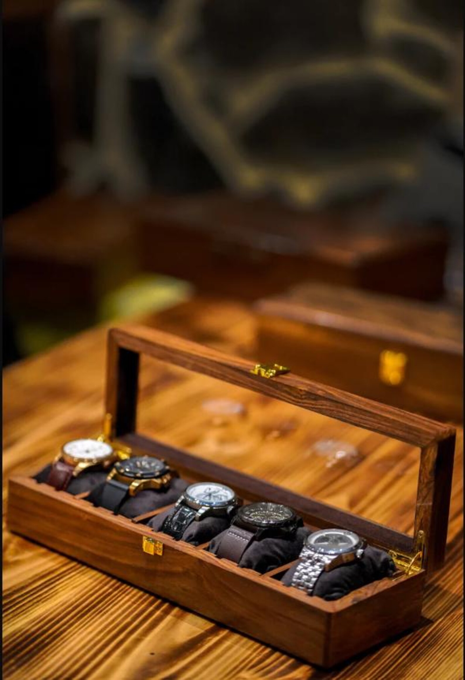 Watch Box for Men Handmade Wooden Luxury Box,wooden Watch Case, Watch ...