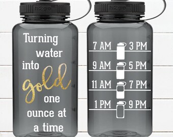 Breastfeeding water bottle! Turning water into gold one ounce at a time! 34oz BPA Free ! Motivation Inspiration Fitness Exercise Healthy