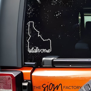 Idahome Vinyl Decal, Idaho Hand Lettered Sticker, Custom Decal, Car Window, Water Bottle, Cup Tumbler, Laptop, Notebook, DIY Craft Decal