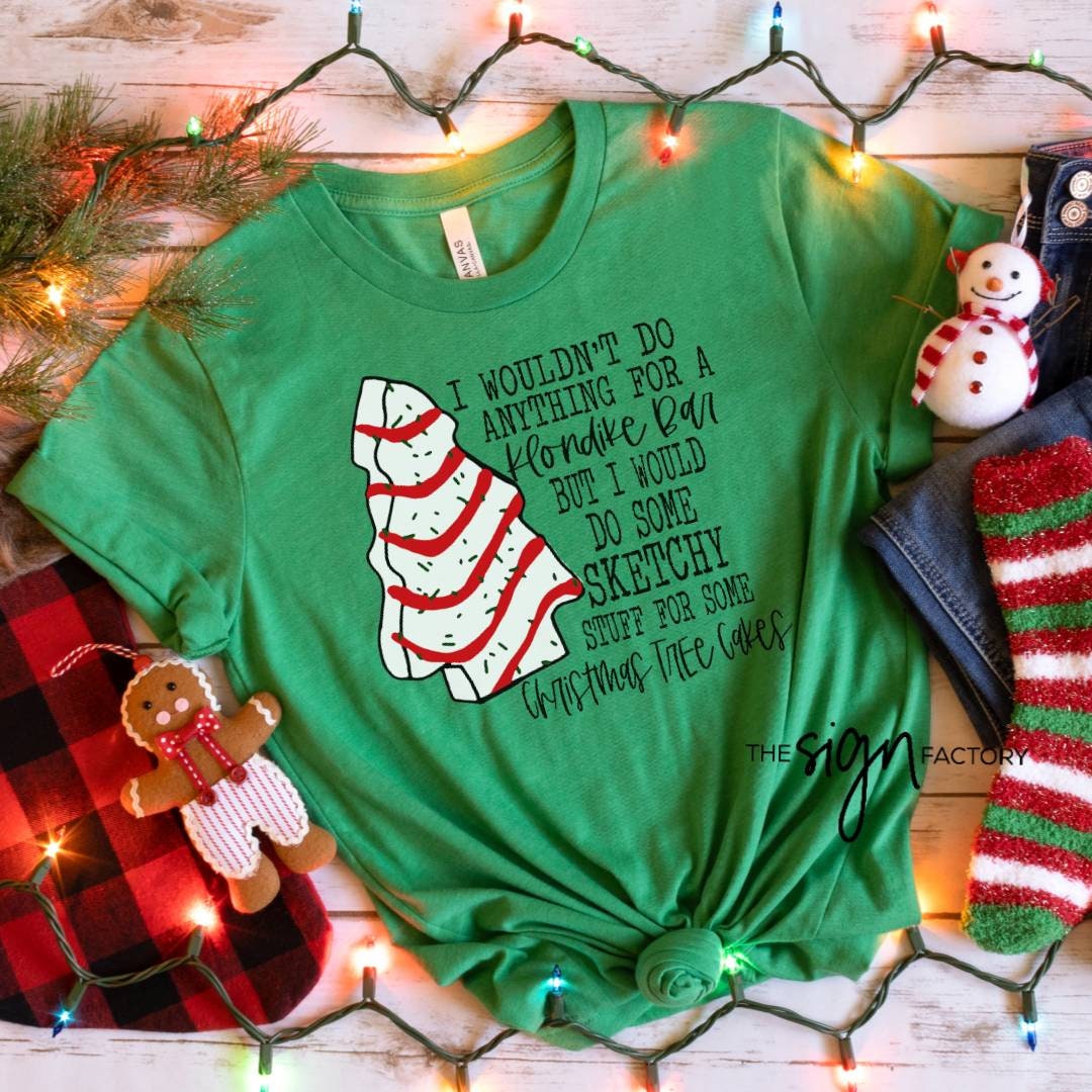 Discover Christmas Tree Cake Shirt, Christmas TShirt