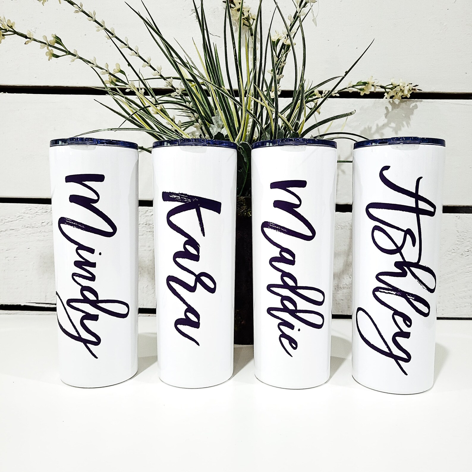 Personalized Tumbler Name Tumbler 20 oz Skinny Tumbler Etsy