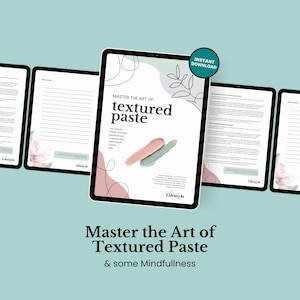 Textured Art Techniques eBook: Mixed Media & Mental Wellness (Digital Download)