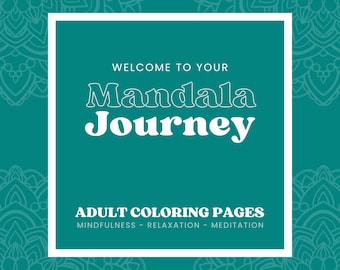 20 Mandala Coloring Pages: Printable Adult Coloring Sheets (PDF Download A4 Single-Sided) Stress Relief