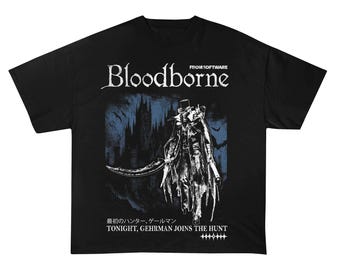 Bloodborne The Hunter T-Shirt, Gothic Game Tee
