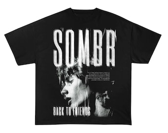 Sombr T-Shirt, Sombr World Tour Music Fan Bootleg Tee T-Shirt, Gift For Women and Man