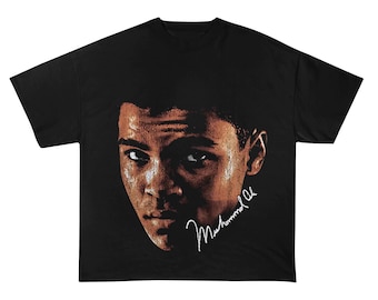 Muhammad Ali Tshirt | vintage rap tee | concert tour merch | y2k | graphic tee | hip hop | streetwear | dennis rodman | mike tyson |