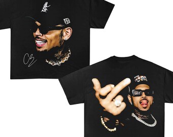 The Face Of Breezy Chris Brown 2 Sided T-shirt
