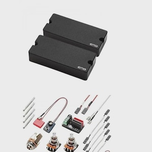 EMG David Ellefson Signature 4-String Active Soapbar Bass Pickup Set, Black -NEW