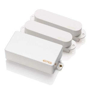 EMG SA/SA/89 Active Guitar Humbucker & Single-Coil hss Pickup Set, White, guitar pickups, pickups upgrade, electric guitar pickups