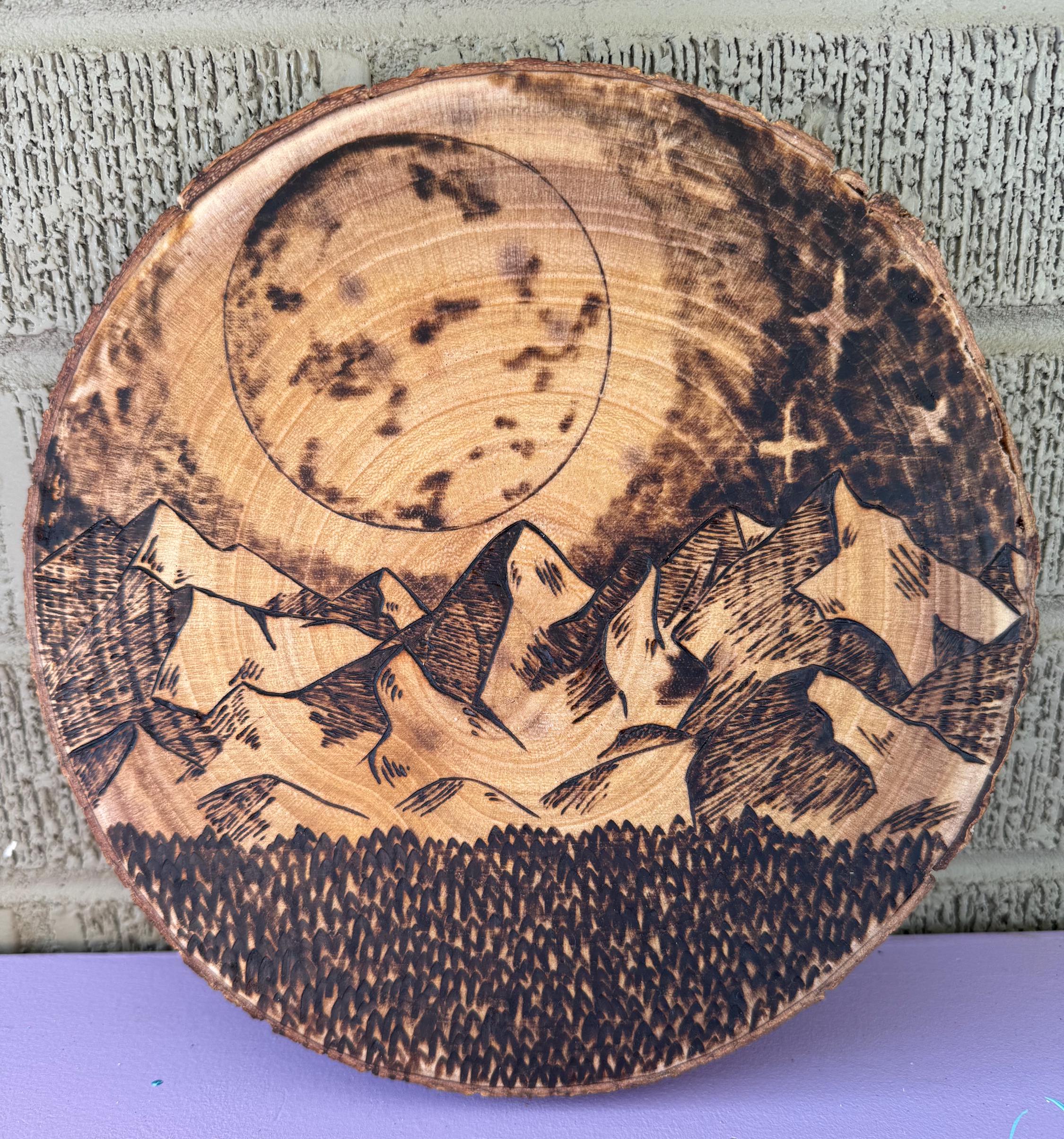 Image de Jim Morrison brûlée sur la pyrographie du bois taille A4