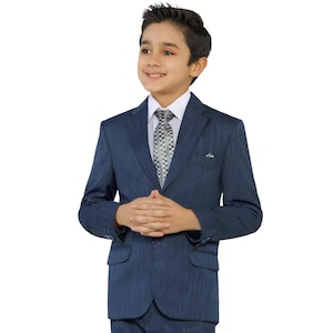 Handgefertigter Marineblauer Anzug für Jungen | Festlicher Anzug für Kinder | Kleinkind bis Teen Jungen Hochzeit Outfit Ring Träger Anzug | Geburtstag & Party Wear
