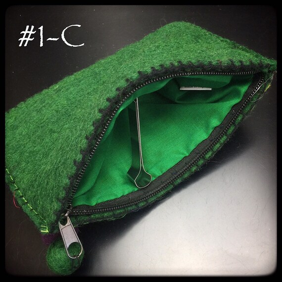 Jewelry Pouch 1 felt Pouch Accessory Pouch Handmade Pouch