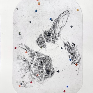 Daphne & Paulette, Orginial Etching