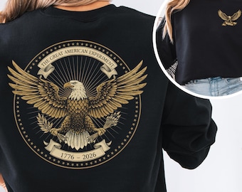 usa 250 eagle graphic patriotic tee 1776 2026 america anniversary fourth of july outfit independence day gift vintage america pride design