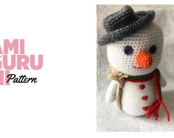 Crochet Snowman Pattern: Amigurumi Toy PDF (Christmas Decor)