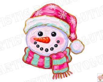 Watercolor Christmas PNG Bundle – Santa Deer Clipart for Cards, Prints & Stickers