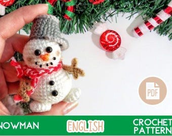 Crochet Snowman Pattern – Festive Amigurumi Toy (PDF Pattern)