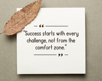 Inspirational Quote Wall Art Print | Success Motivation | Minimalist Printable Decor