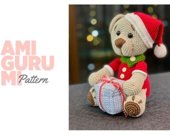 Christmas Bear Amigurumi Crochet Pattern – Holiday Toy (PDF Pattern)
