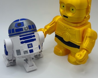 C-3PO and R2-D2 Chunkable Chunky Toy Star Wars Figurine Build Kit Kiln