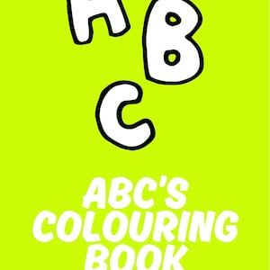 ABC’s Alphabet Coloring Book for Kids | A-Z Letters | Printable PDF | Digital Download