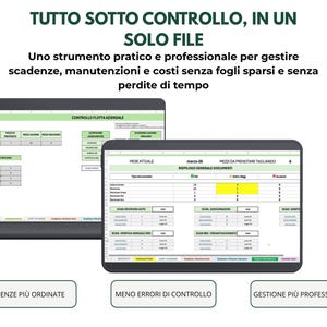 Fleet Management in Excel | Vehicle Schedule, Tax, Insurance, and MOT | Cost and Maintenance Control | KPI Dashboard for SMEs image 3