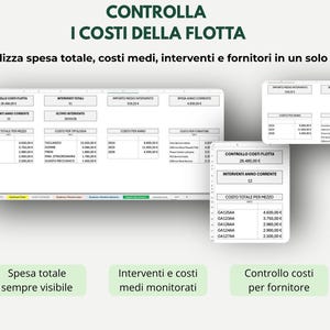 Fleet Management in Excel | Vehicle Schedule, Tax, Insurance, and MOT | Cost and Maintenance Control | KPI Dashboard for SMEs image 9