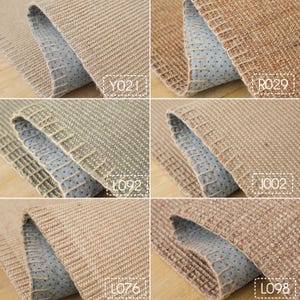 Japanese Rug Natural Fiber Handmade Easy Care Indoor Rug for Living Room and Bathroom, Multi-Colored Solid Rug Jute, Custom Rug Runner
