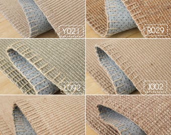 Alfombra japonesa de fibra natural, hecha a mano, de fácil cuidado, para interiores, para sala de estar y baño, de yute sólido multicolor, personalizada.