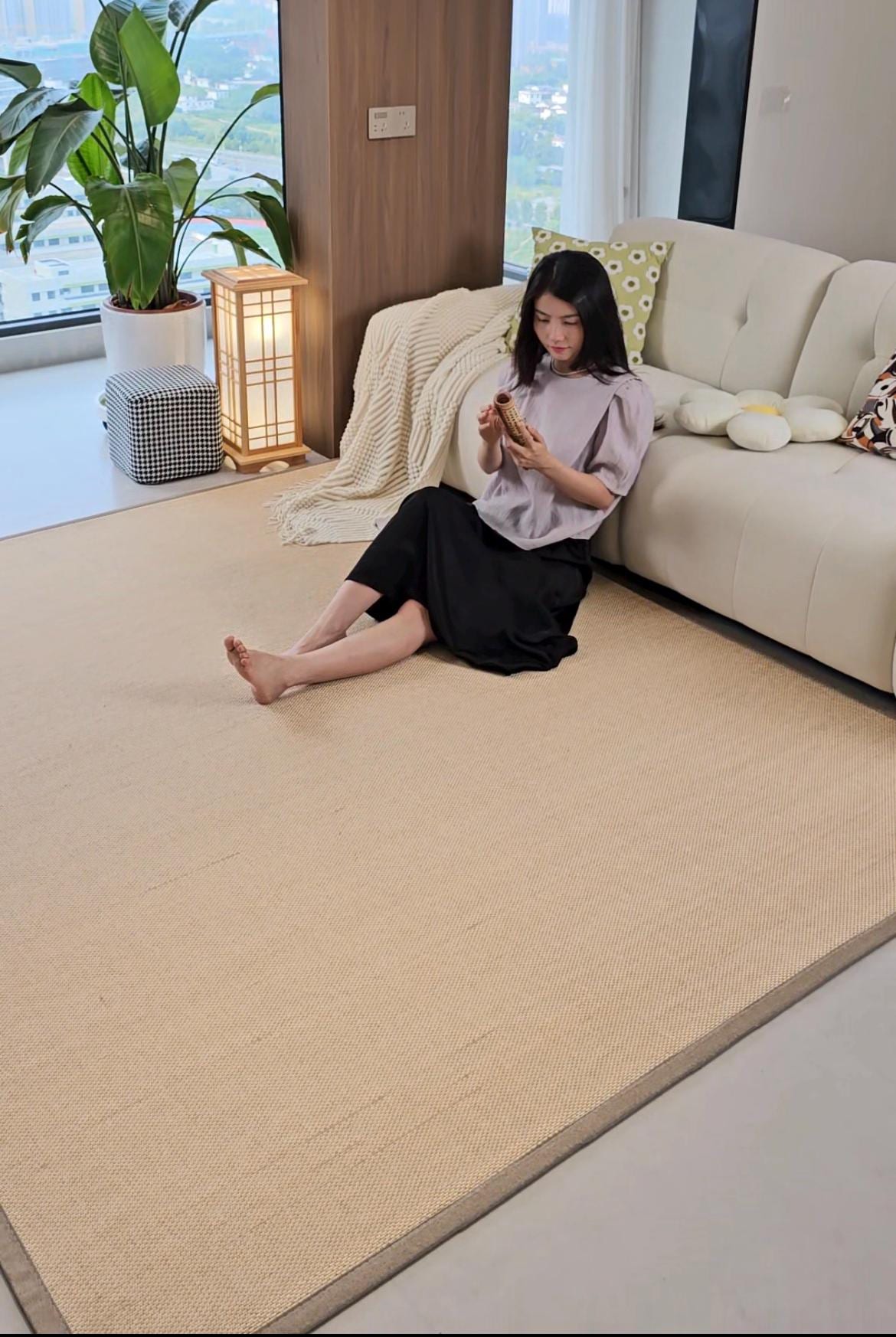 Premium Handmade Tatami Bamboo Hall Runner Mat – Eco-Friendly, Traditional Asian Design Modern, Breathable & Foam-Filled, 1.5cm Thickness