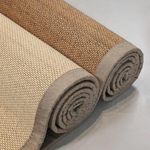 Custom Sized Japanese Style Tatami Bamboo Mat Woven Carpet Premium Handmade Eco-friendly Traditional Asian Modern Thickness 0.716cm