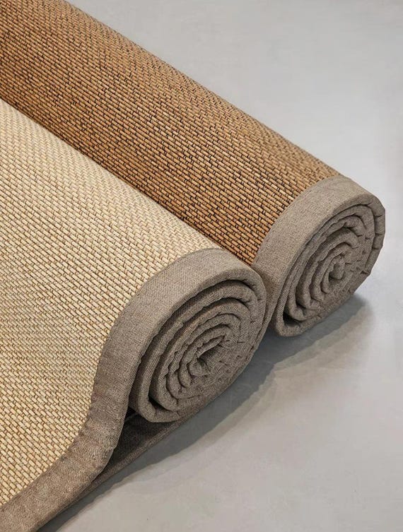 Custom Sized Japanese Style Tatami Bamboo Mat Woven Carpet Premium Handmade Eco-friendly Traditional Asian Modern Thickness 0.716cm