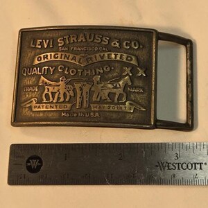 Vintage Levi Strauss Belt Buckle - Etsy display picture 2