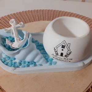 Maritime decoration gift sea sea love candle holder shell